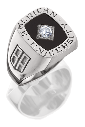 image of example American University rings