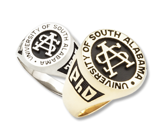 image of example University of South Alabama rings