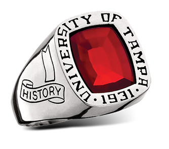 image of example University of Tampa rings